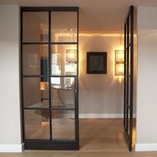 Portes Va Et Vient En Acier Et Verre Fritsjurgens Portes Vitrees Interieures Porte Coulissante Verriere Interieur Maison
