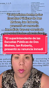 El superintendente de las Escuelas Públicas de Des Moines, Ian Roberts...