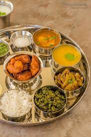 Maharashtrian Thali Meal From Indian State Of Maharashtra Myspicykitchen Indian Food Recipes Veg Thali Indian Food Recipes Vegetarian