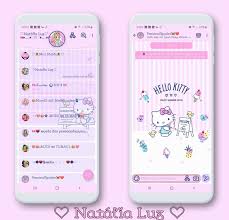 Hello Kitty Fofo Theme For Yowhatsapp Aero Whatsapp By Natalia Luz Hello Kitty Themes Hello Kitty Theme