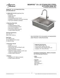 American standard kitchen sinks and faucets. American Standard Memphis Single Handle Pull Down Sprayer Kitchen Faucet With 1 8 Gpm In Stainless Steel Installation Guide Manualzz