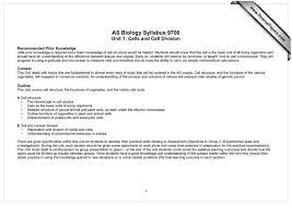 Maybe you would like to learn more about one of these? As Biology Syllabus 9700 Unit 1 Cells And Cell Division Www Xtremepapers Com