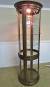Antique Bowed Glass China Cabinet