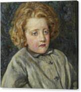 Portrait Of Laura Theresa Epps Lady Alma Tadema As A Child, 1860 Watercolor  Painting by John Brett