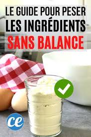 Le Tableau Indispensable Pour Peser Les Ingredients Sans Balance En 2020 Balance De Cuisine Peser Sans Balance Recettes De Cuisine