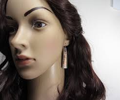 Long Hammered Copper Earrings, Boho Earrings Dangle, Copper Anniversary  Gift for Women, Rustic Texture, Gifts for Her, Handmade Jewelry