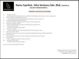 Global intellect venture sdn bhd products at alibaba.com. Assalamualaikum Salam Ramadhan Makluman Kekosongan Jawatan Dari Syarikat Ikha Ventures Sdn Bhd Kepada Lepasan Pelajar Iktbn Dusun Tua Yang Mencari Pekerjaan Atau Mempunyai Sebarang Pertanyaan Di Alu Alukan Untuk Menghubungi Talian Di