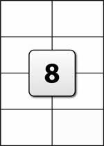 Instantly download label templates, samples & examples in microsoft word (doc) format. 8 Address Labels Per A4 Sheet 105 Mm X 74 25 Mm Flexi Labels