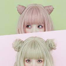Cute Ball Disk Buns Yv40372 Youvimi Kawaii Hairstyles Anime Hair Hair Styles