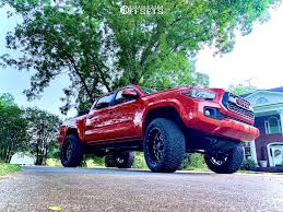 Have better traction and grip on the road. 2017 Toyota Tacoma Wheel Offset Aggressive 1 Outside Fender Suspension Lift 3 1176125 Custom Offsets