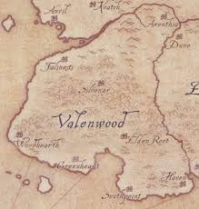 Valenwood As Depicted On The Es Anthology Tamriel Map Elder Scrolls Anthology Map