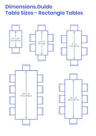 Rectangle Tables In 2020 Dining Table Dimensions Dining Table Sizes Rectangular Dining Table