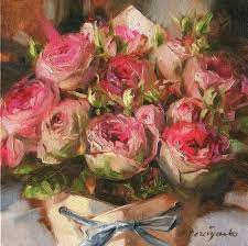 Roses Flowers Oil Painting Original Art Floral Painting Pink Rose Artwork Impressionist Christmas Gift For Women Oil Painting Flowers Floral Painting Flower Painting