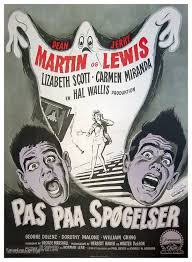 Scared Stiff (1953) Danish movie poster
