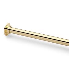 Straight Solid Brass Shower Curtain Rod Bathroom In 2020 Shower Curtain Rods Brass Curtain Rods Shower Rod