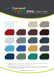 colour steel roofing colour chart flat roof pictures