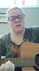 Strumming the guitar playing a version of No One by Alicia Keys ✌💙