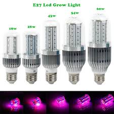 Newest 18w 28w 43w 54w 60w Led Lamps For Plants Grow Ac85 265v E27 Led Aquarium Plant Grow Light Lamp Grow Lights For Plants Grow Light Bulbs Led Grow Lights