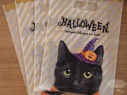 セリアのハロウィンお菓子袋 ハロウィングッズ ハロウィン 猫 お菓子 袋