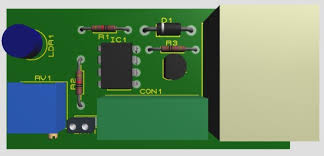 This project pcb will help you connect a standard 16×2 backlight alphanumeric lcd to any please remember to solder the jumpers first and then other components on the pcb. Light Sensor Switch Circuit Using Ldr And 741 Ic Engineering Projects
