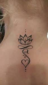 This is a female breast tattoo design with a combination of lines and dots, elevating the design beautifully. I Love The Bottom Design Perhaps Integrate Into Something Else Ad Neck Tattoo Back Of Neck Tattoo Body Art Tattoos