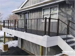 Are Cable Deck Railings Expensive Minnesota Deck Builders Maintenance Free Deck And Decking Material