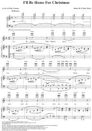 I Ll Be Home For Christmas Christmas Sheet Music Sheet Music Christmas Piano Music