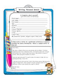 Writing Giving Personal Information English Writing Writing Worksheets Phonics Worksheets