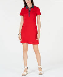 Tommy Hilfiger Polka Dot Collar Polo Shirt Dress Created For Macy S Reviews Dresses Women Macy S Polo Shirt Dress Macys Fashion Tommy Hilfiger Dress