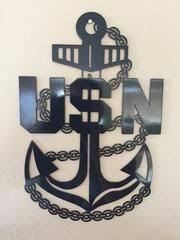 Us Navy Variable Chief Anchor Metal Wall Art Decor Metal Wall Art Decor Metal Wall Art Decor