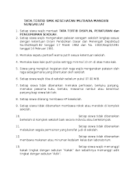 Dia tmbuh d keluarga kelas menengah dari seorang ayah bernama haris dan ibu brnama nia. Doc Tata Tertib Smk Kesehatan Mutiara Mandiri Marlisa Yanti Academia Edu