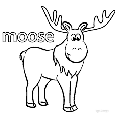 Cartoon Moose Coloring Pages For Free Cartoon Moose Coloring Pages Coloring Pages Owl Coloring Pages Moose Pictures