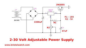 блок питания на Lm338 с регулировкой напряжения и тока Lm317 Power Variable Supply Power Supply Circuit Electrical Circuit Diagram Voltage Regulator