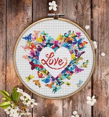 Edgy cross stitch patterns you need now; Heart Love P105 Cross Stitch Embroidery Pdf Pattern Download Etsy Cross Stitch Patterns Stitch Patterns Cross Stitch