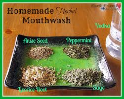 make your own herbal mouthwash for