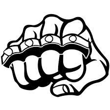 Download Fist And Metal Knuckle Illustration For Free Stencil Graffiti Vector Free Art