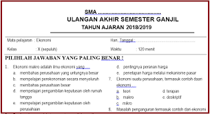 Contoh soal ekonomi lengkap dengan kunci jawaban sumber 10 nov 2019 kelas x ak 1 4 paket keahlian akuntansi hari tanggal waktu 10 berikut adalah bentuk karakteristik administrasi perkantoran. Contoh Soal Ekonomi Kelas 10 Semester 1 Bab 2 Download File Guru