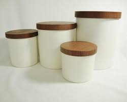 The kitchen is the true heart of the home! White Canisters With Wooden Lids Ideas On Foter