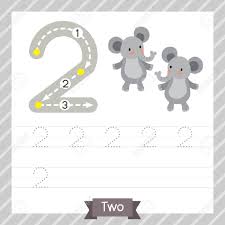 Learn to count and write number 6. Number Two Tracing Practice Worksheet With 2 Elephants For Kids Royalty Free Cliparts Vectors And Stock Illustration Image 78205245