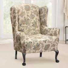 94% polyester / 6% spandex. Slipcovers For Wingback Chairs Wing Chair Covers Slipcovers Surefit