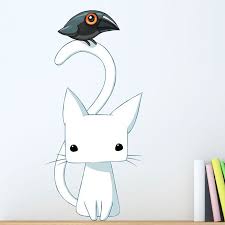 If you find young ones, you can use the same snare pole to get them out of the wall. My Wonderful Walls Animal Digital Cat And Raven Wall Decal Wayfair