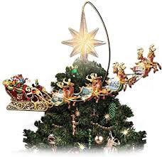 Movimiento imagenes de navidad animadas. Amazon Com Trineo Iluminado Giratorio De Thomas Kinkade Dia Festivo En Movimiento Decoracion Animada Para La Navidad Por Bradford Editions Home Kitchen