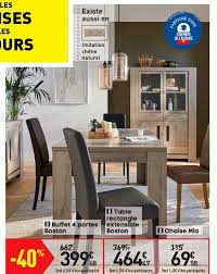 Check spelling or type a new query. Offre Buffet 4 Portes Boston Table Rectangle Extensible Boston Chaise Mia Chez Conforama