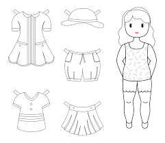 Paper doll coloring pages paperoll coloring pages free. View 12 Paperdoll Coloring Pages Halonarem
