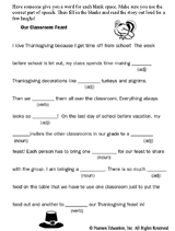 Ray looked at them, its not that funny. Thanksgiving Feast Mad Lib Printable Familyeducation