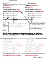 Weight Training Progress Accountability Chart Worksheet