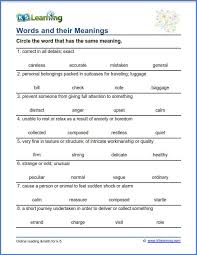Grade 4 Vocabulary Worksheet Words And Their Meanings Vocabulary Worksheets Vocabulary Word Worksheet 4th Grade Vocabulary Words