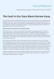 Number the stars / lois lowry. The Fault In Our Stars Movie Review Essay Essay Example
