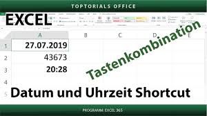 Maybe you would like to learn more about one of these? Datum Und Uhrzeit Tastenkombination Fur Excel Youtube