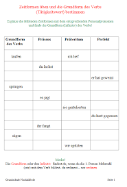 Wann benutzt man das präteritum und wann das perfekt? Grundschule Nachhilfe De Arbeitsblatt Nachhilfe Deutsch Klasse 3 4 5 Zeitformen Des Verbs Bestimmen Prasens Prateritum Perfekt
